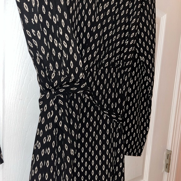 LULUS Exclusive Fluent in Stroll Black Wrap Maxi Dress  - small/new without tags - Picture 10 of 12